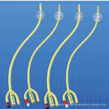 Einmaliger medizinischer 3-Wege-Latex-Foley-Ballonkatheter